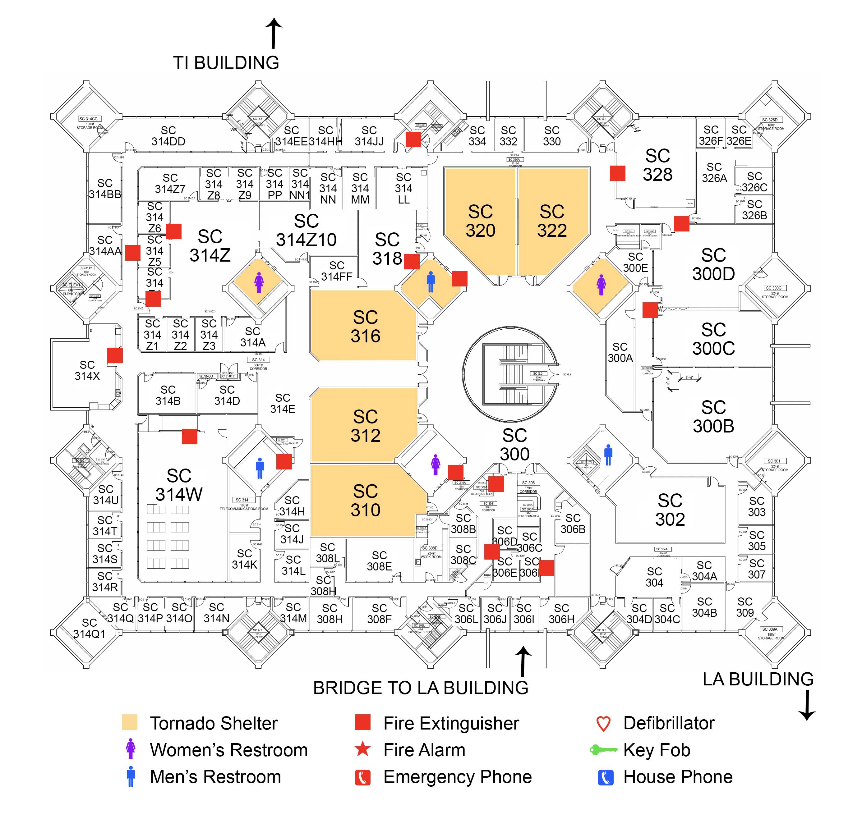 Student Center Building third floor map