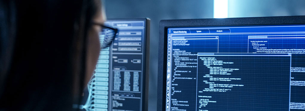 cybersecurity professional on computer cybersecurity professional on computer