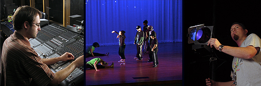 Event and Media Production A composite image of event and media services provided by WCC's Media Service Department