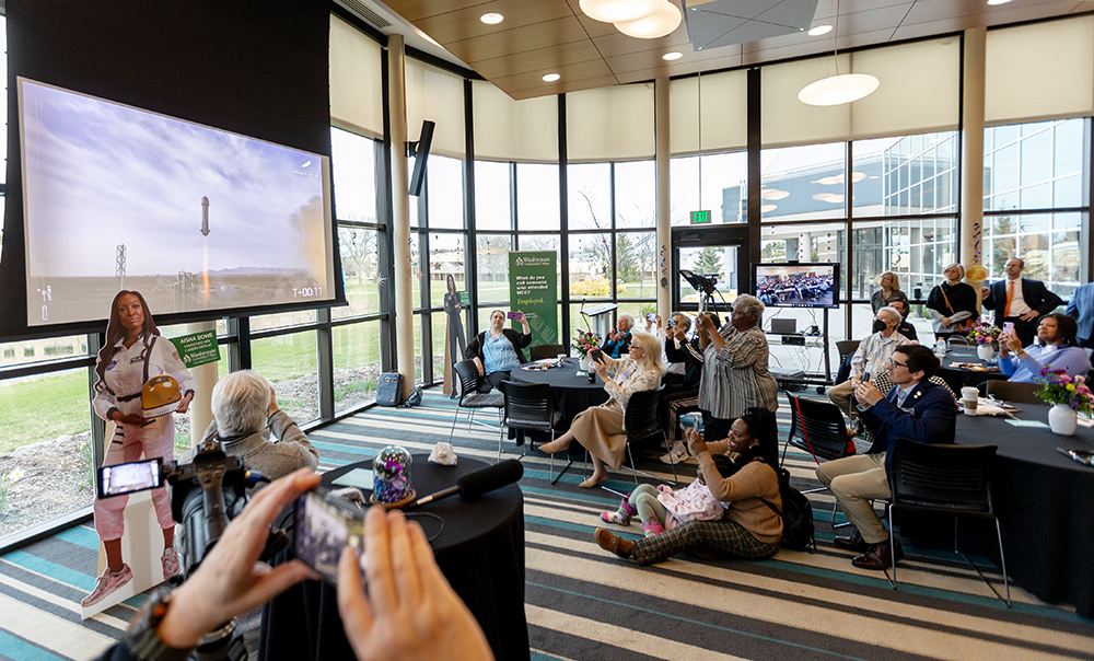 WCC Aisha Bowe Blue Origin space launch countdown