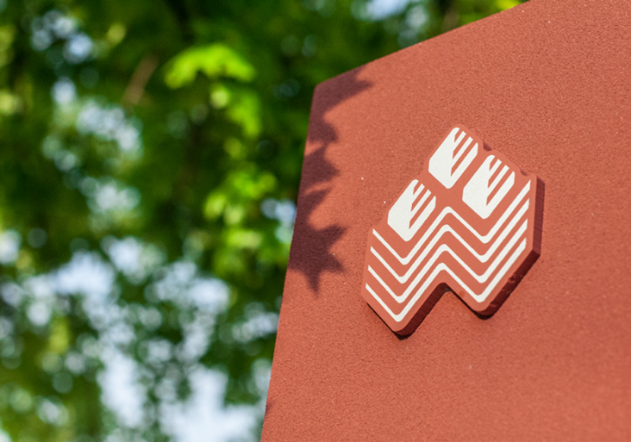 campus sign showing logo campus sign showing logo